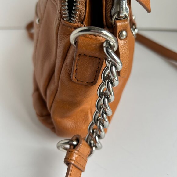 B. Makowsky  shoulder bag/crossbody bag in cognac - Picture 6 of 15